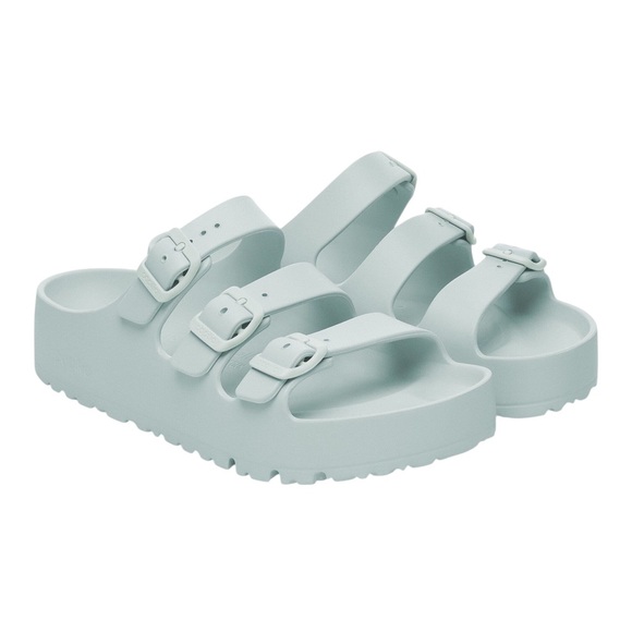 Birkenstock NWT  Women's Florida III Platform EVA sandal in Surf Green in Sz 8 - Picture 4 of 10